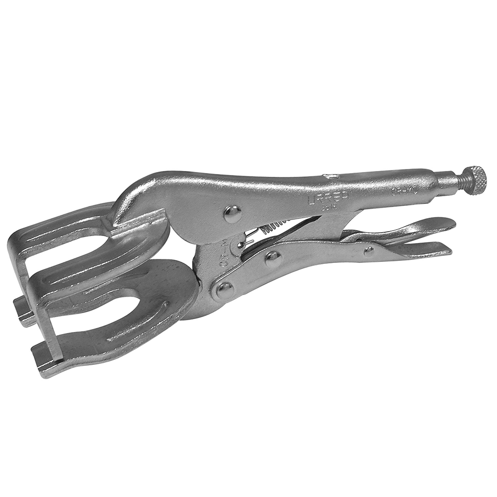 Pinza de presión cromada para soldadura de 8-7/8"