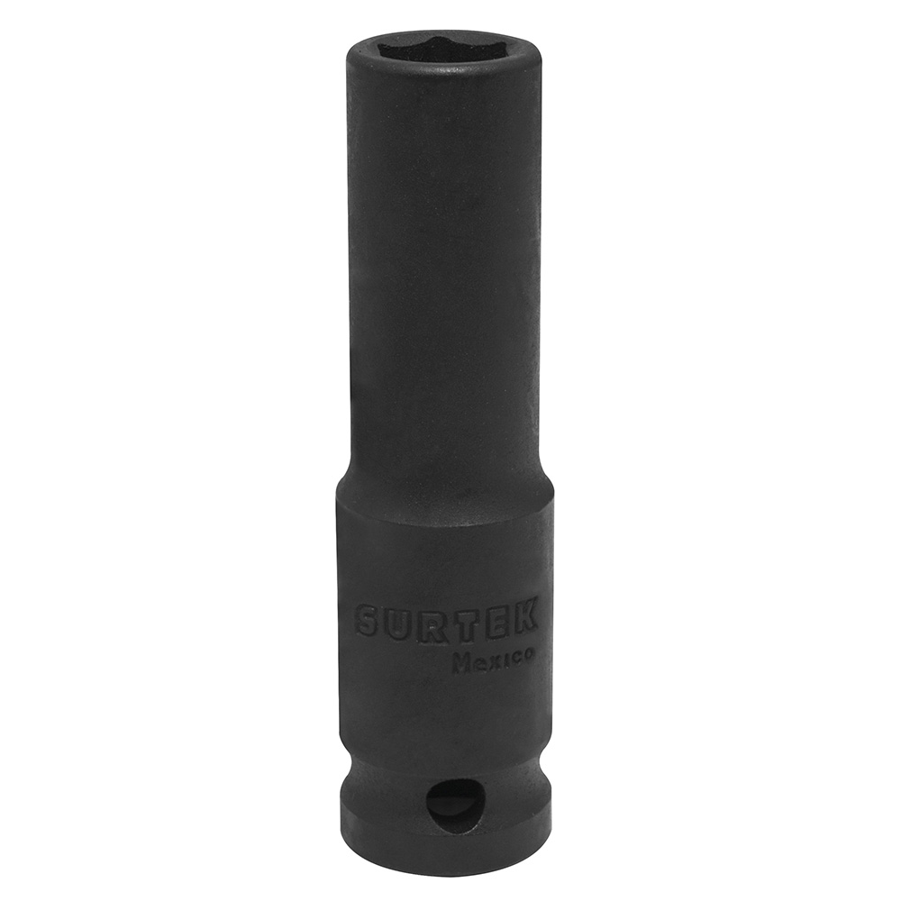 Dado de impacto largo cuadro de 1/2", 6 puntas, métrico, 10 mm
