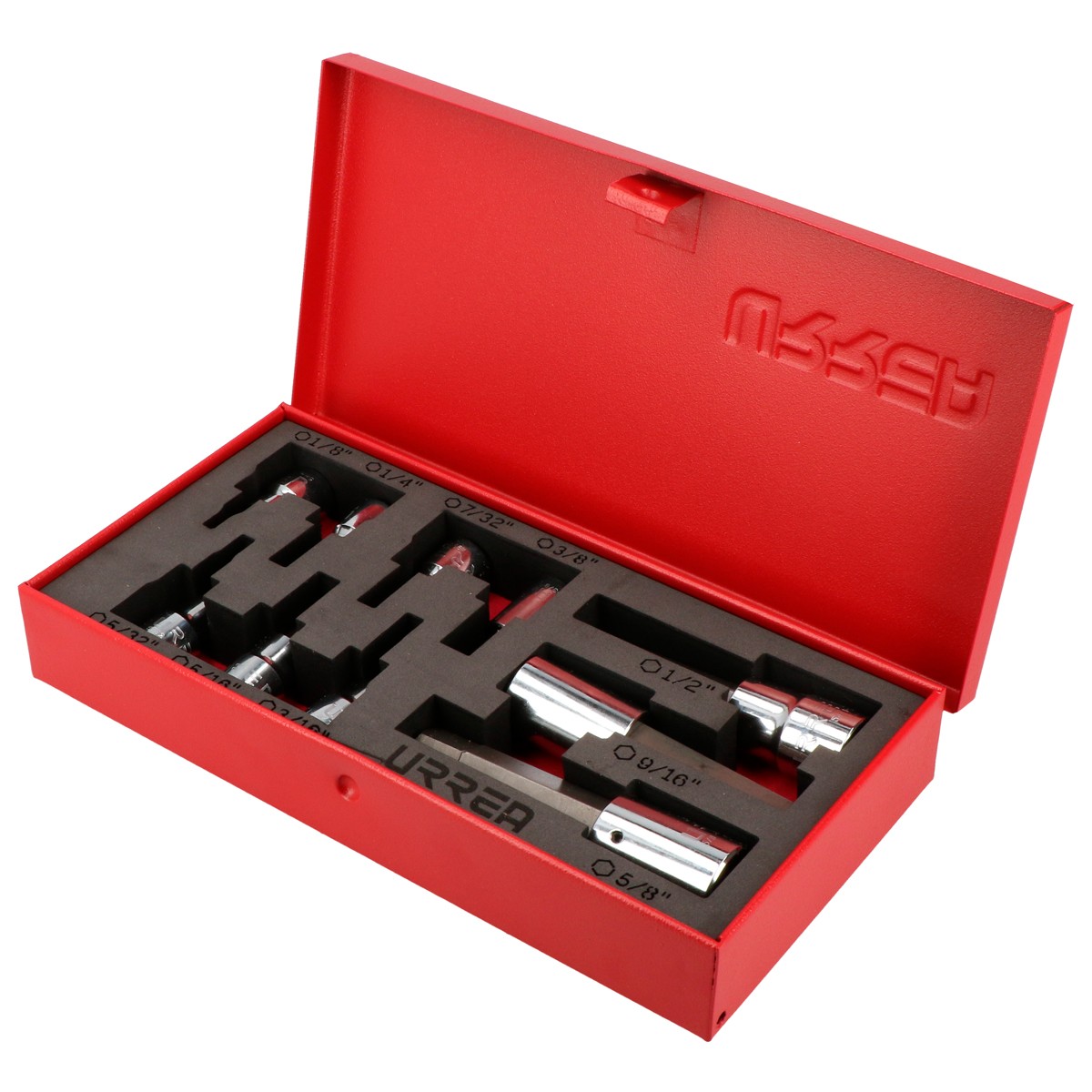 Juego de dados con punta hexagonal en pulgadas cuadro de 3/8" y 1/2", 11 piezas