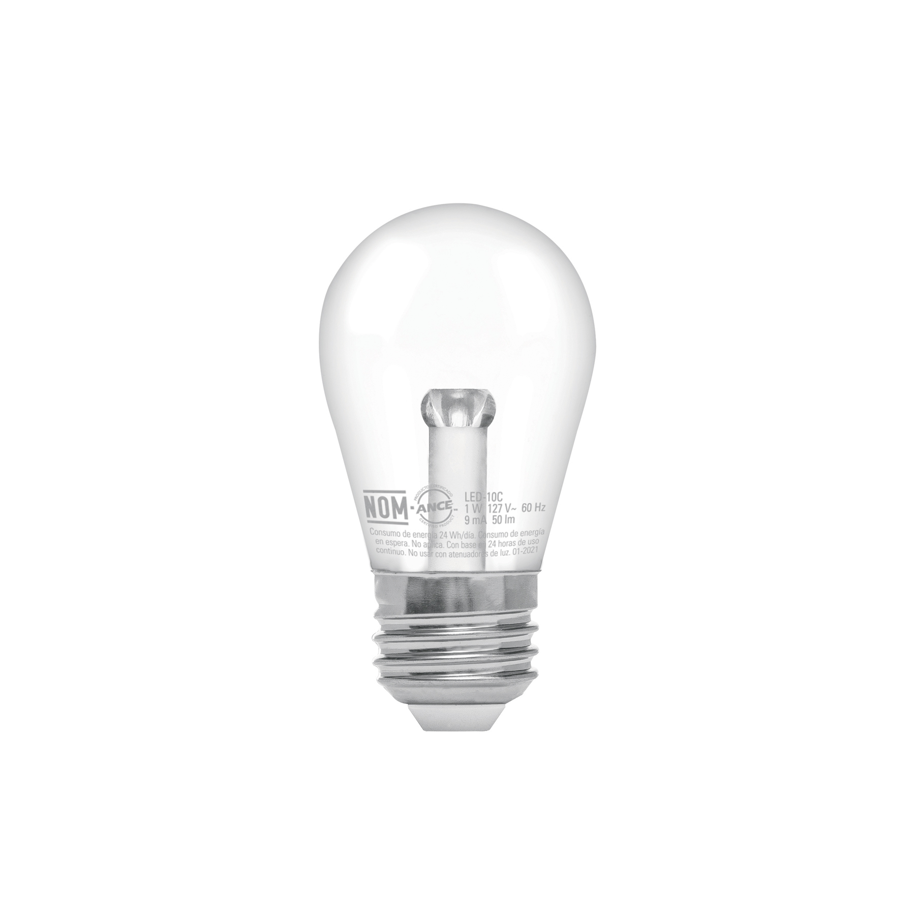 Foco LED 1 W sin filamento, S14, 2200K ambar, E26, VOLTECK