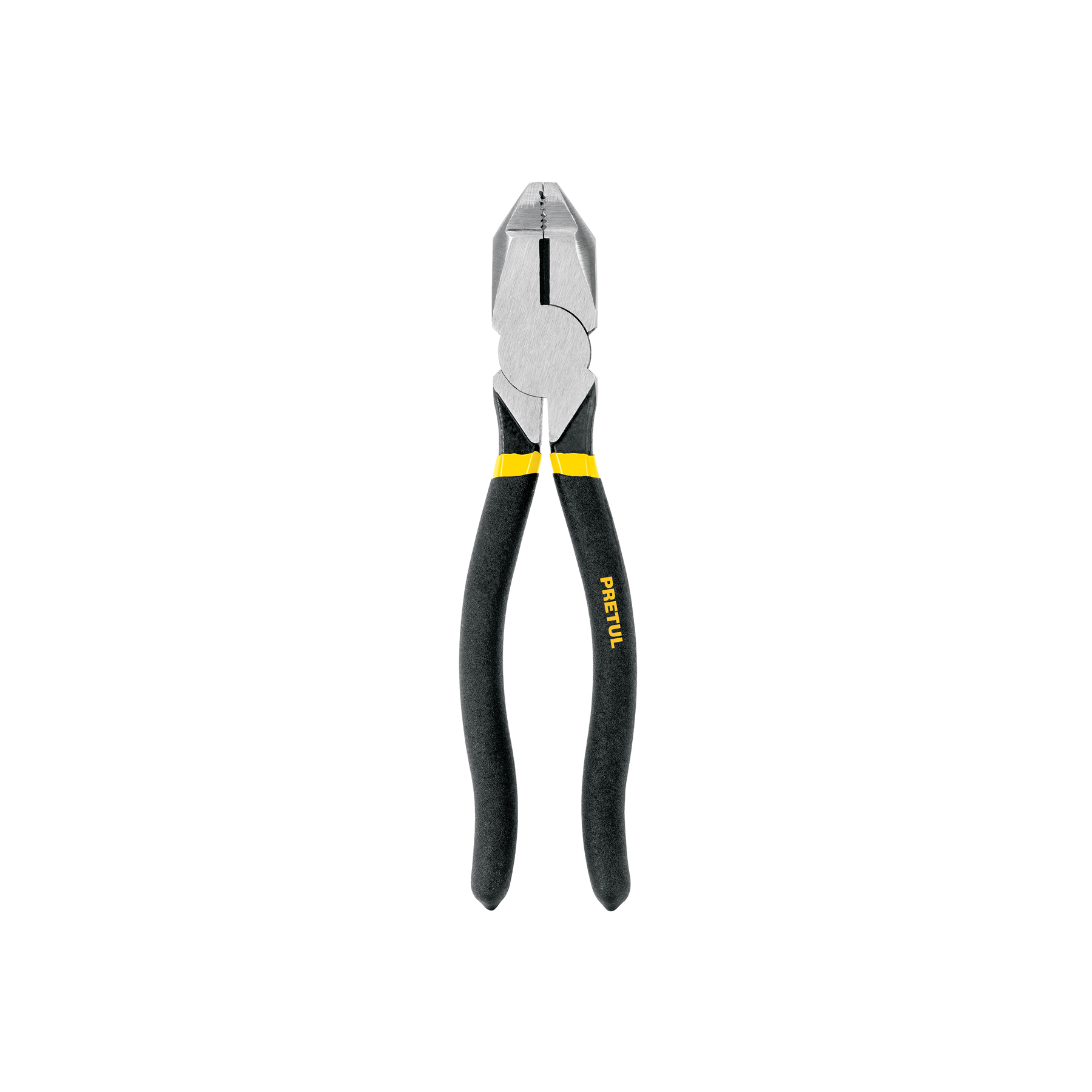 Pinza para electricista 8' uso rudo, mango de PVC, PRETUL
