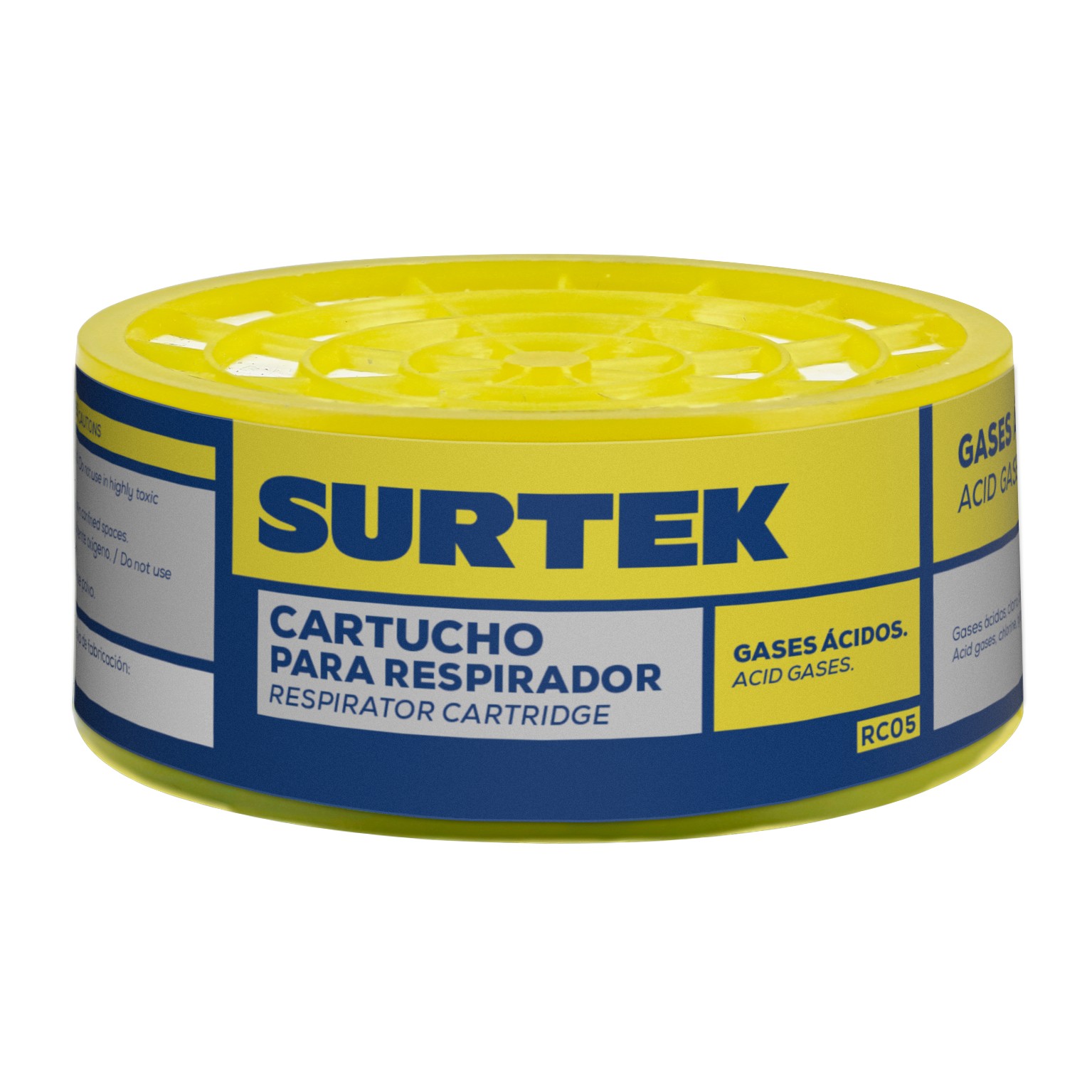 Cartucho para respirador con protección para gases ácidos