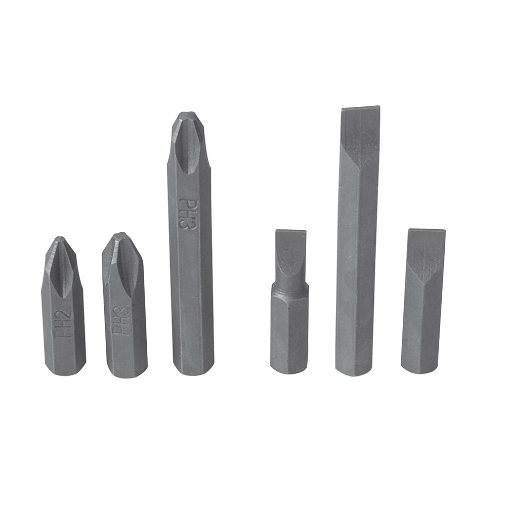Juego de puntas de impacto combinadas intercambiables para destornillador D10,6 pz en cajP