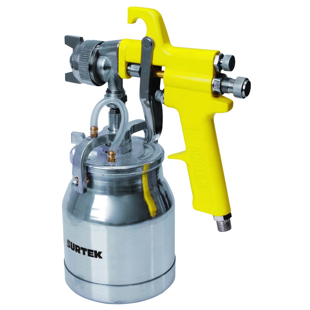 Pistola para pintar con vaso reforzado de alta presión, capacidad 1000 ml, 72 PSI