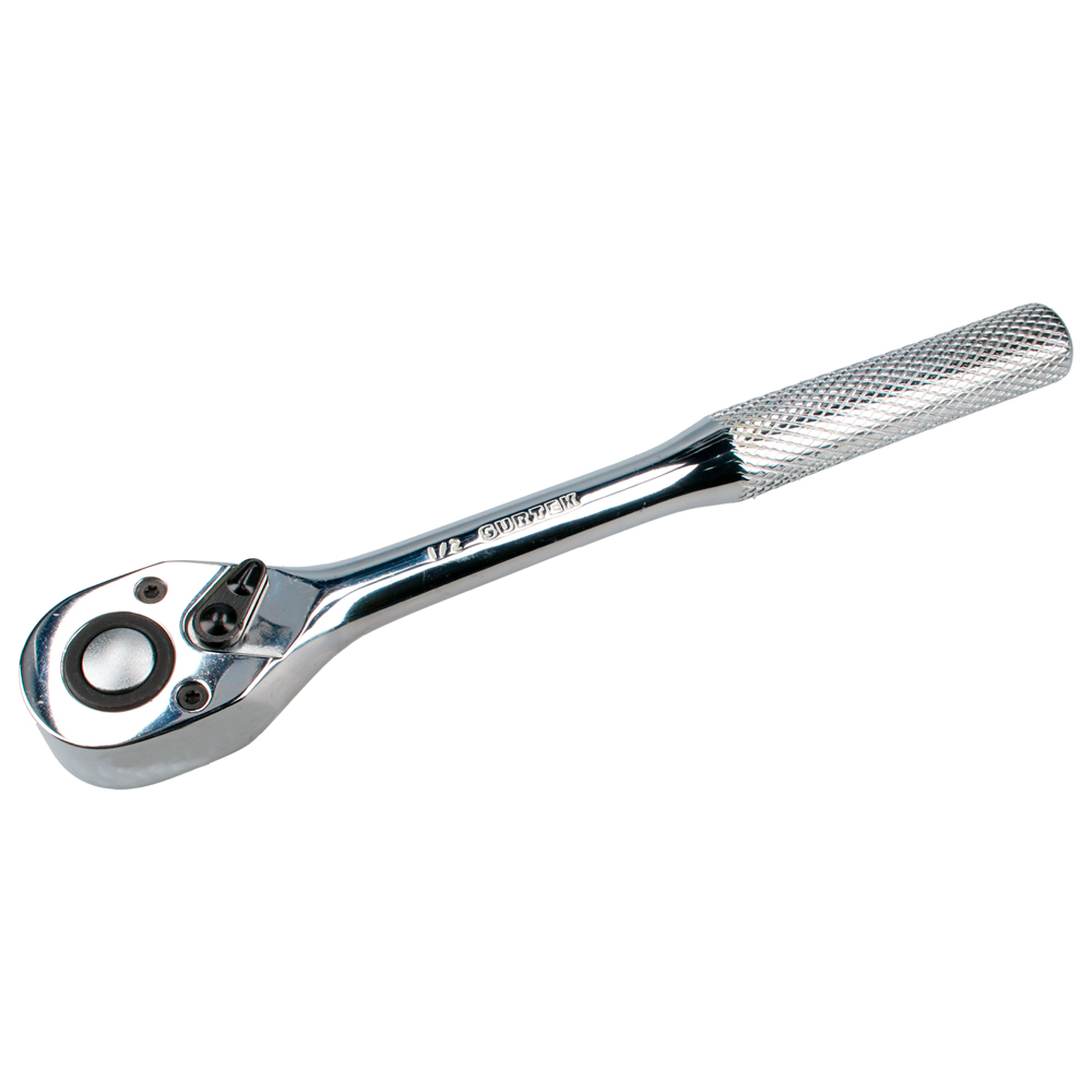 Matraca reversible cromada, quick release, para dado cuadro de 1/2"
