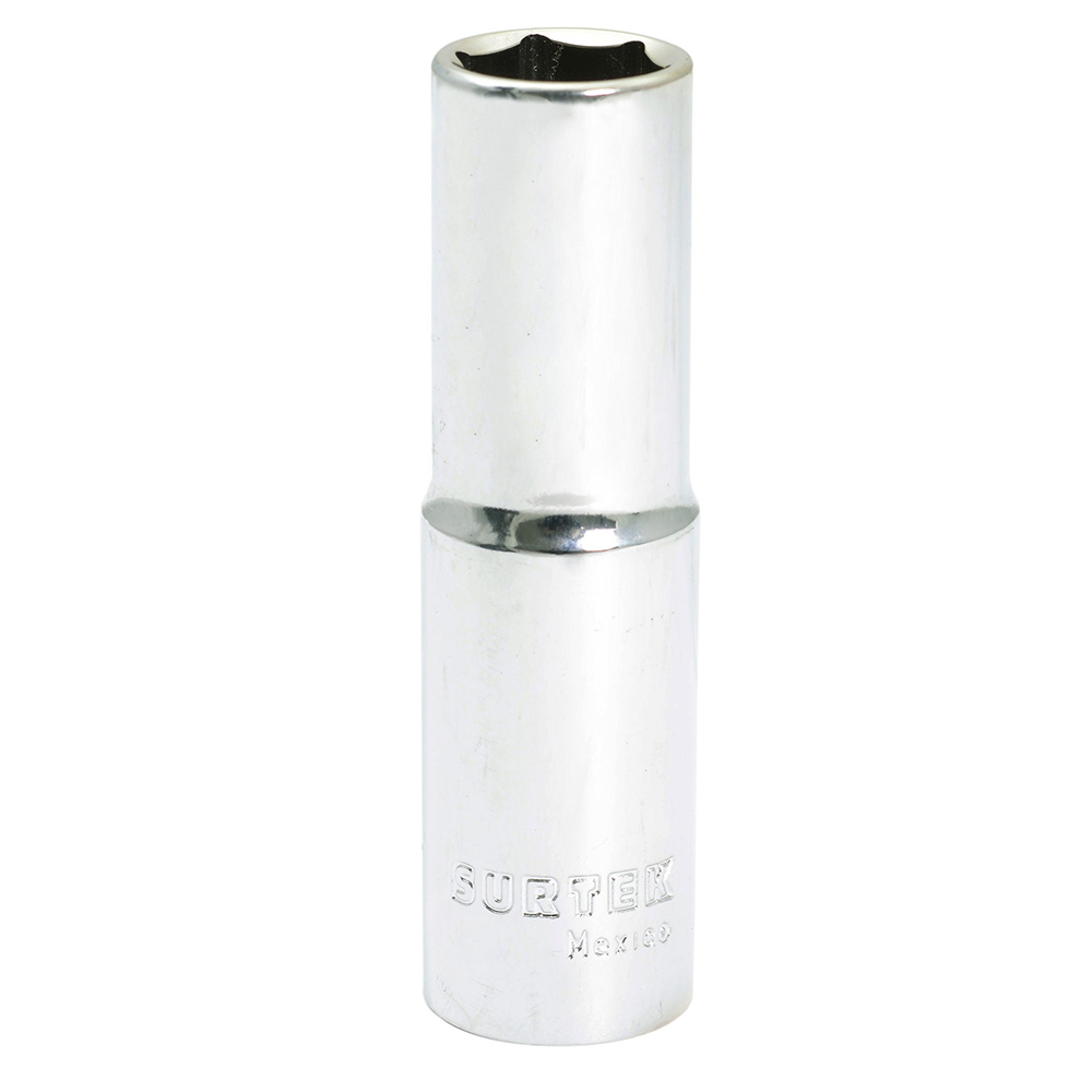 Dado largo cuadro de 1/2", 6 puntas, en pulgadas, 3/8"