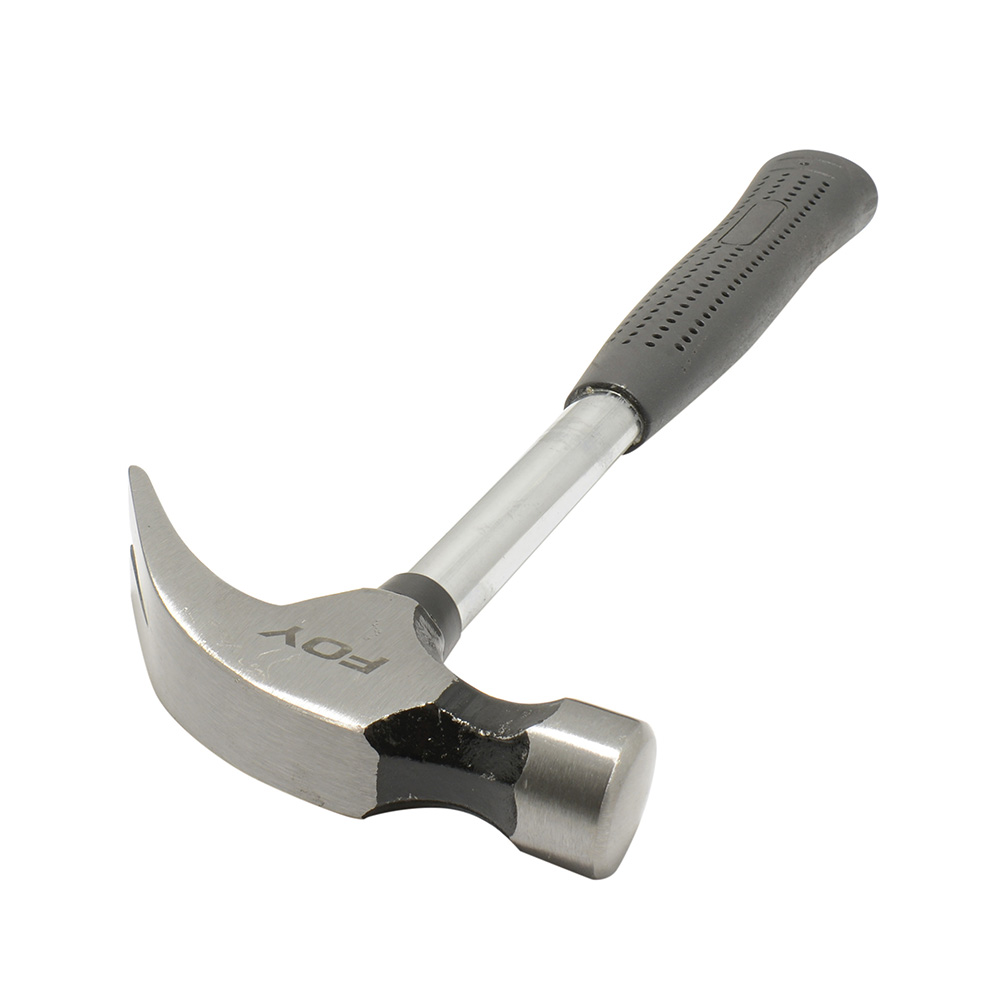 Martillo de uña curva con mango tubular con recubrimiento de neopreno 13", 16 oz