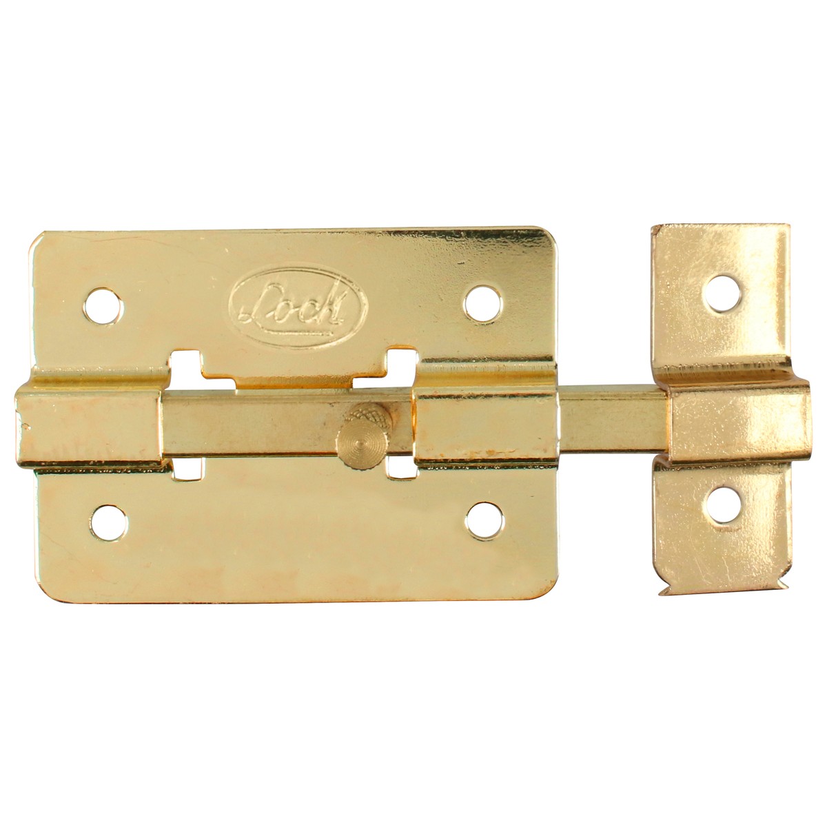 Pasador de sobreponer de barra latón brillante 12 cm