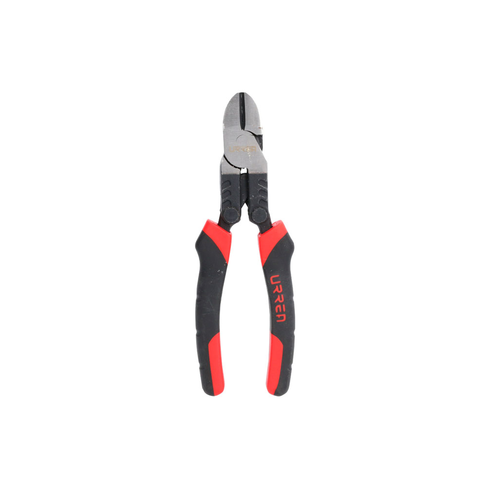 Pinza para electricista con mango bimaterial palanca compuesta corte diagonal de 7"