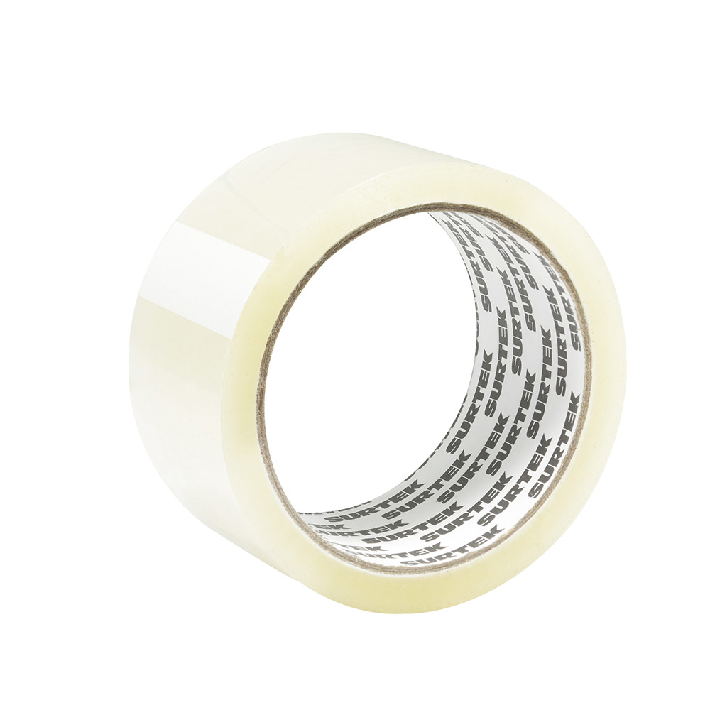 Cinta transparente hot melt para empacar, 48 mm x 50 m