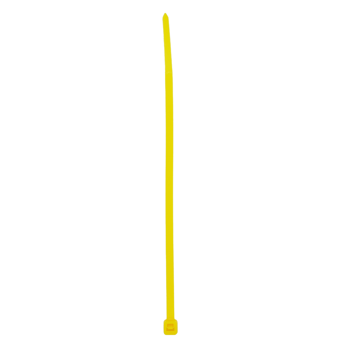 Cinchos plásticos 300 x 4.6 mm, tensión 22 kg de 50 piezas, color amarillo