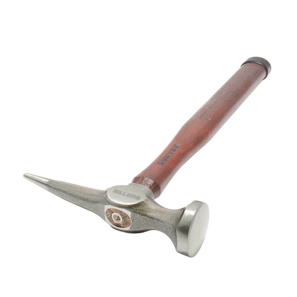 Martillo para laminero con mango de hickory de 13", desabollador