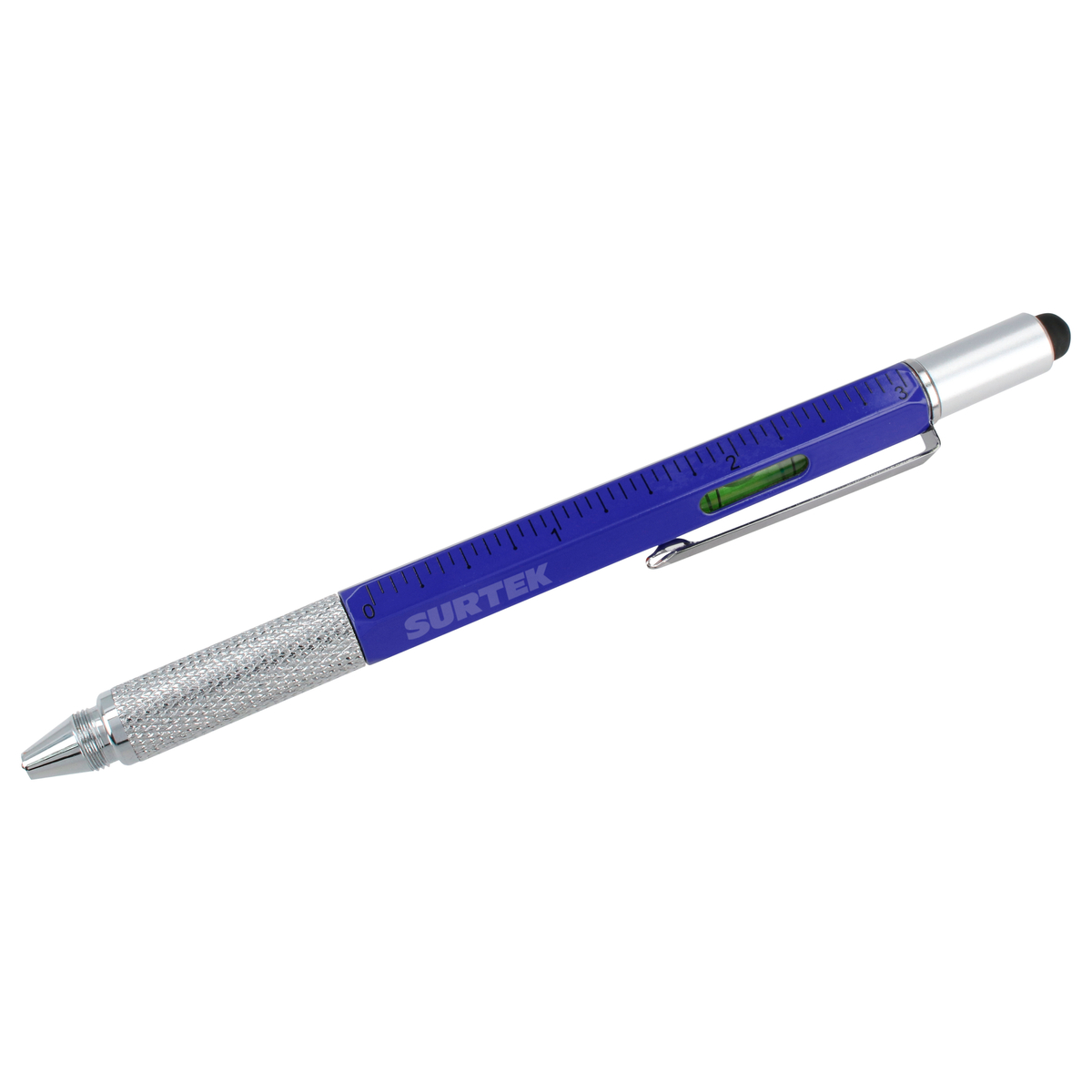 Pluma de tinta negra multifunción 6 en 1