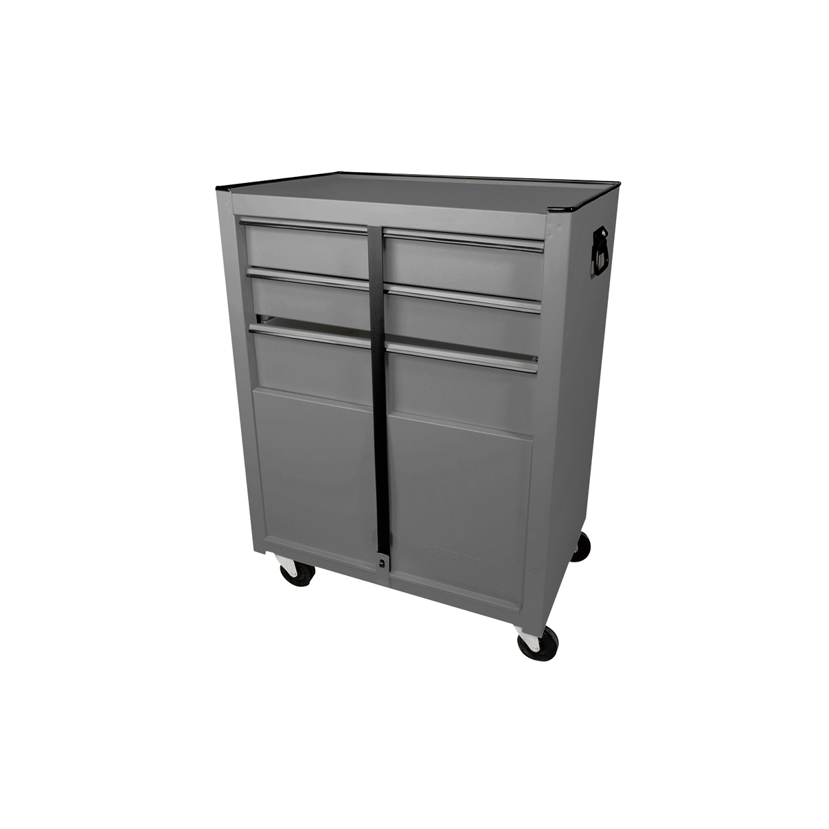 Gabinete móvil con 3 gavetas color gris 26"