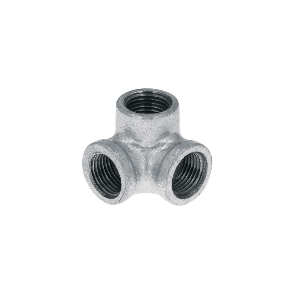 Codo rincón acero galvanizado de 1/2', FOSET