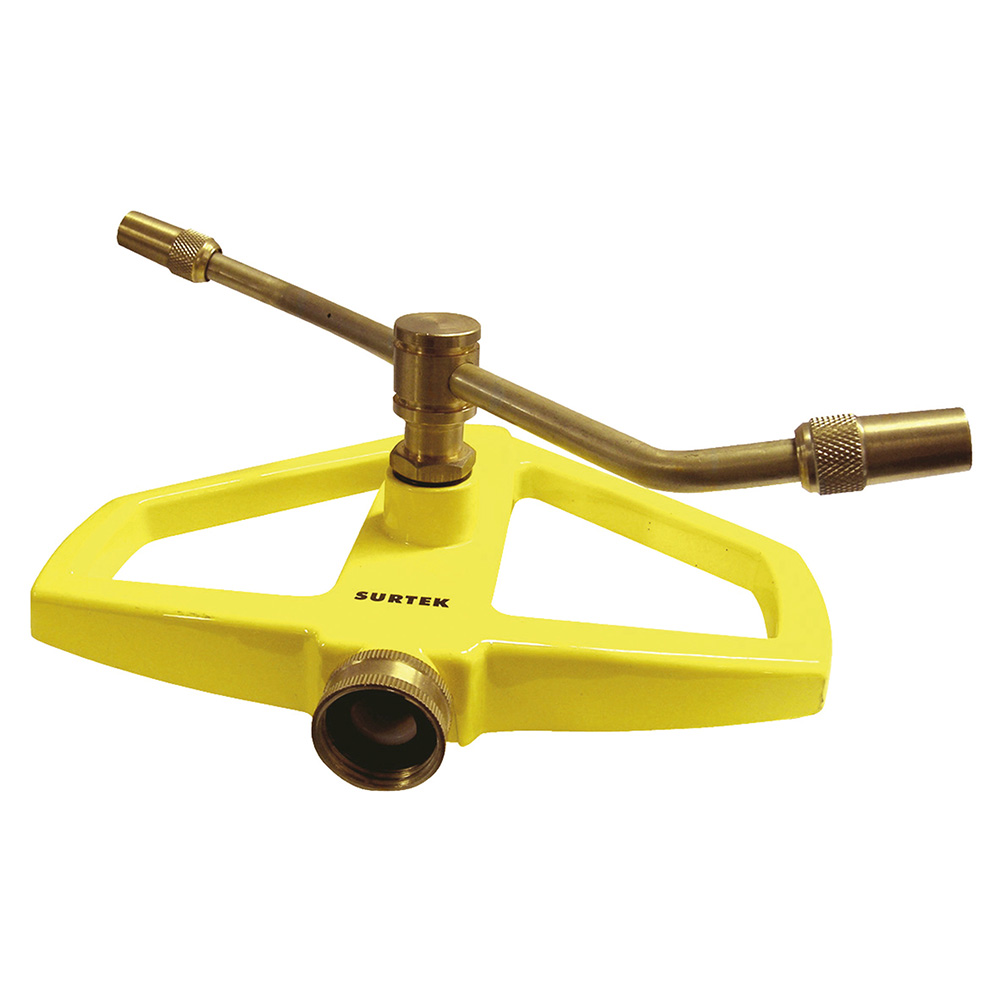 Aspersor estacionario con base metálica de 2 brazos, 3/4" GHT