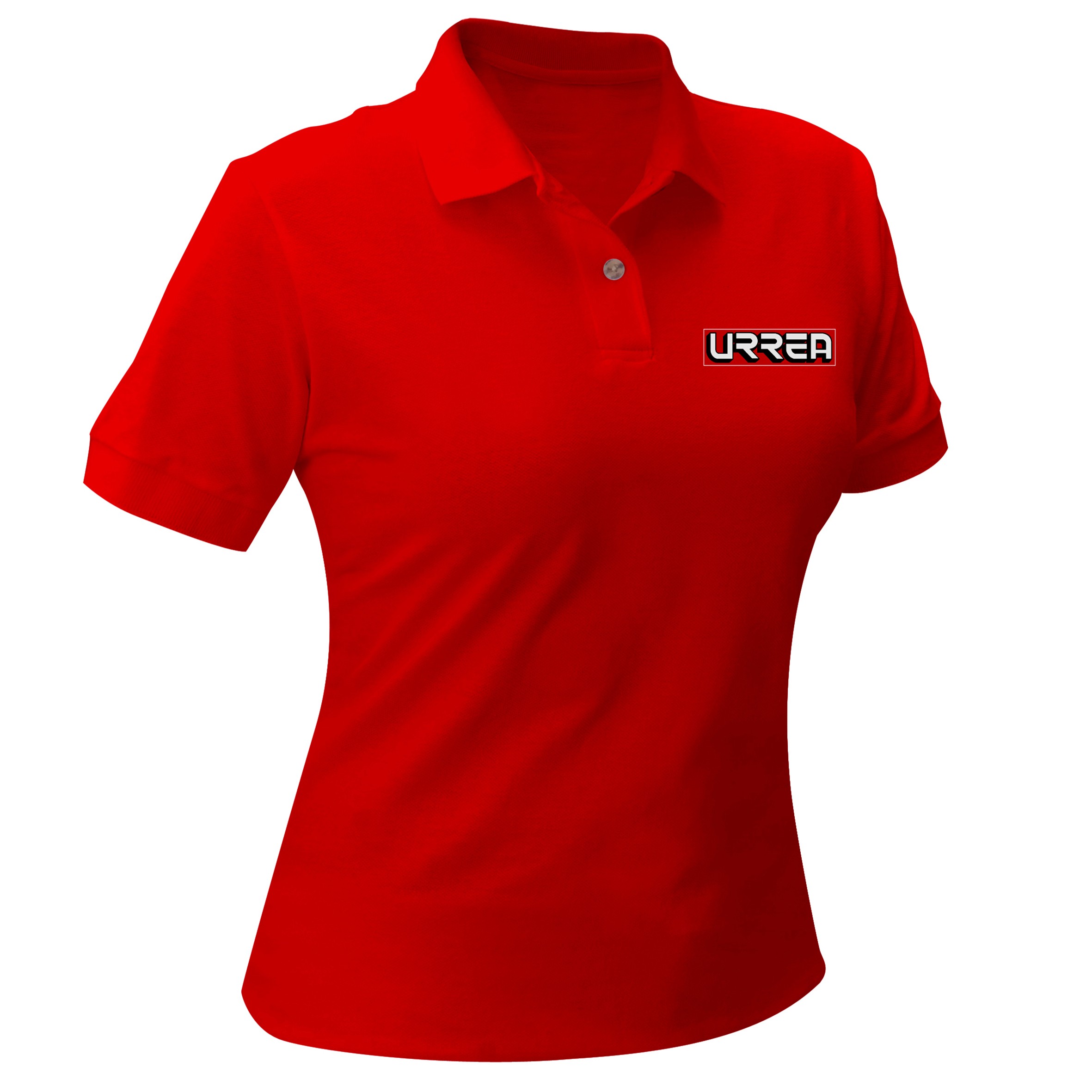 Playera tipo polo para dama color rojo talla CH