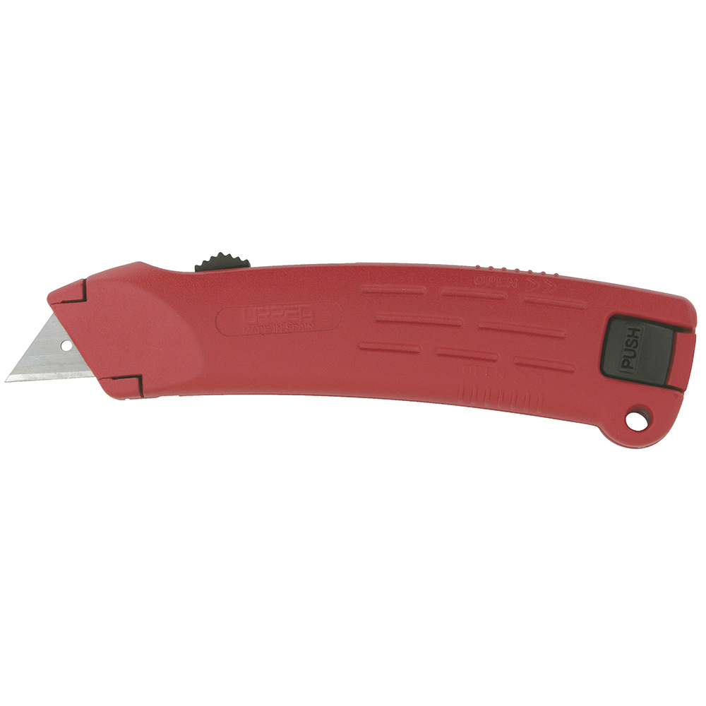 Navaja utilitaria retráctil de 3 posiciones, 6-3/4", cuerpo de zamac