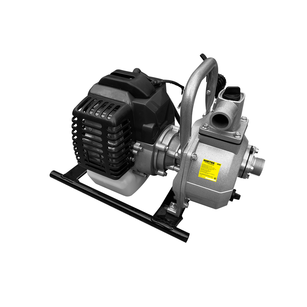 Motobomba a gasolina con diámetro de succión y descarga de 1x1", 1.5 HP