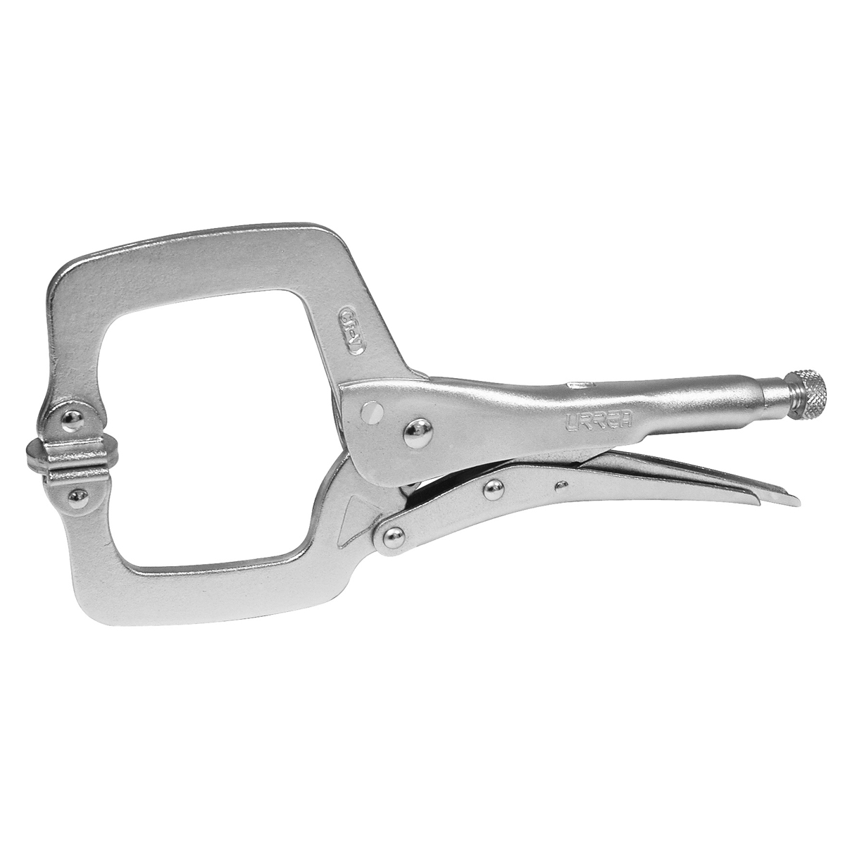 Pinza de presión cromada ajustable tipo "C" de 6"