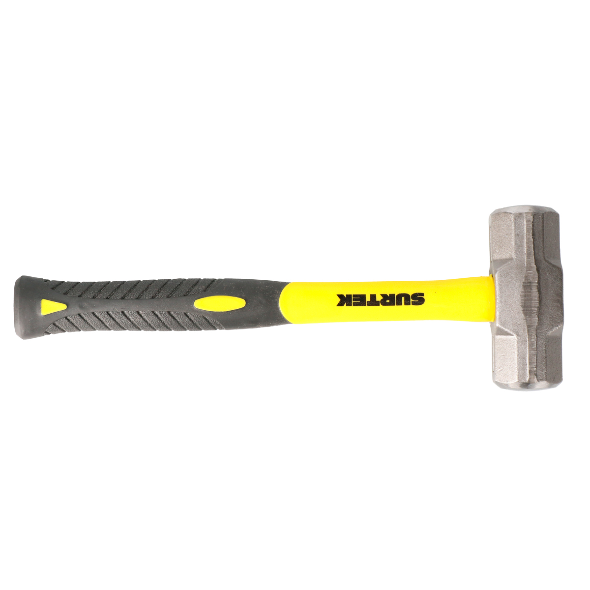 Marro octagonal cabeza forjada con mango corto de fibra de vidrio 12", 4 lb