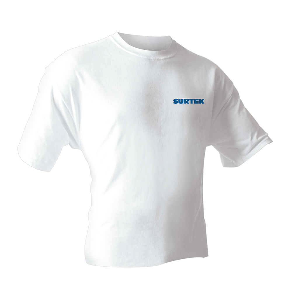Playera cuello redondo color blanco talla XL
