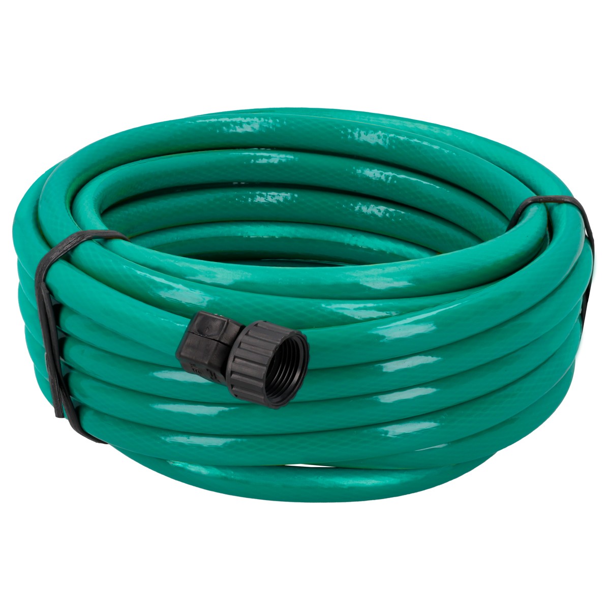 Manguera para jardín tramada con conector plástico 1/2", 20 m