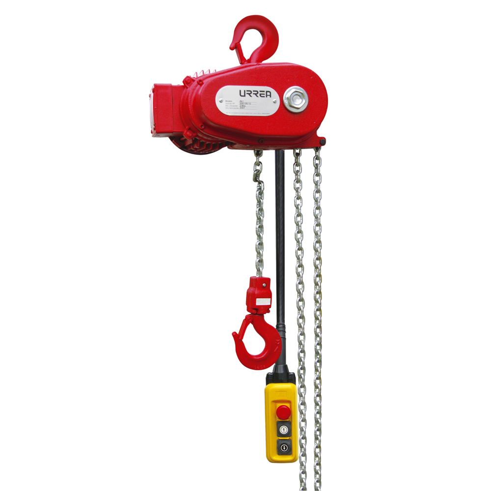 Polipasto eléctrico de cadena 3 m, 1 ramal, 0.5 ton