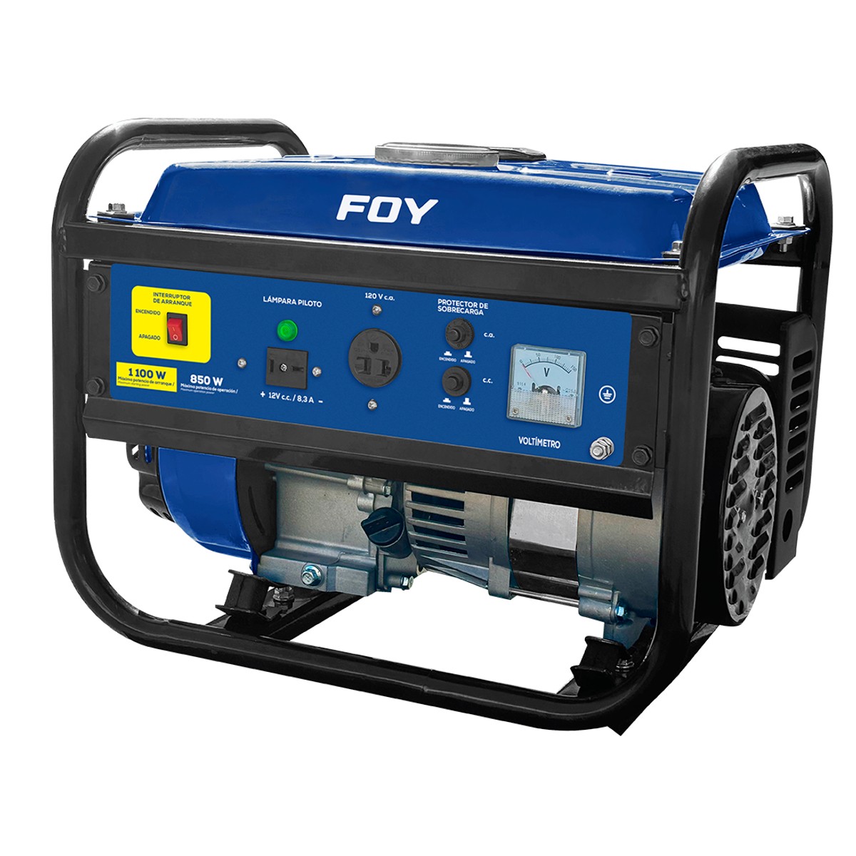 Generador a gasolina 1100 W, 93.5 cc, voltaje de salida 120 V