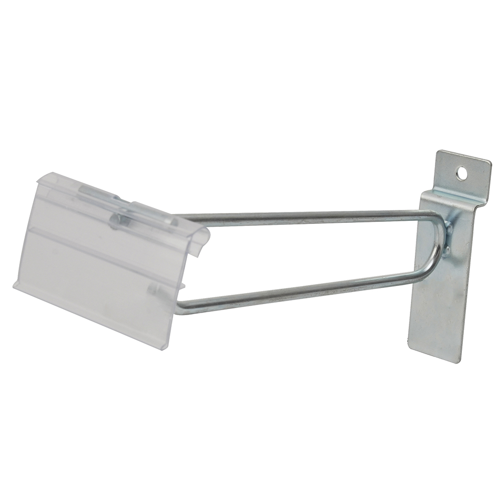Gancho de panel ranurado con preciador plástico, 4"