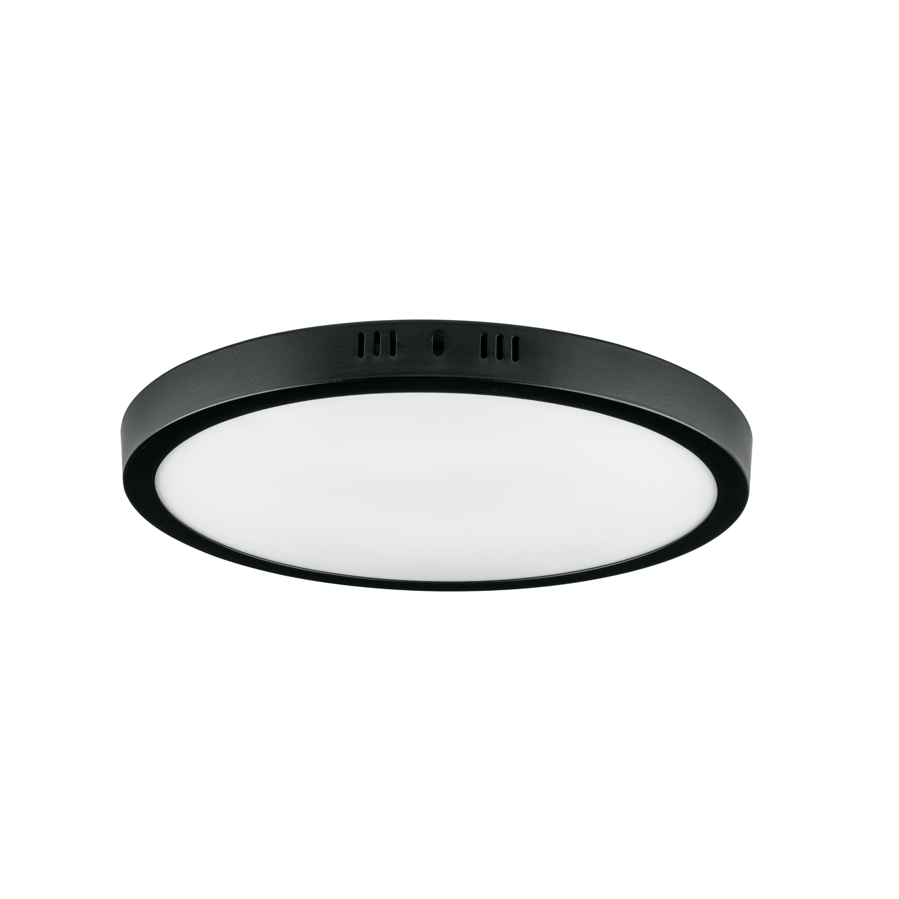 Luminario LED plafón 24W 6500K, redondo, negro, VOLTECK