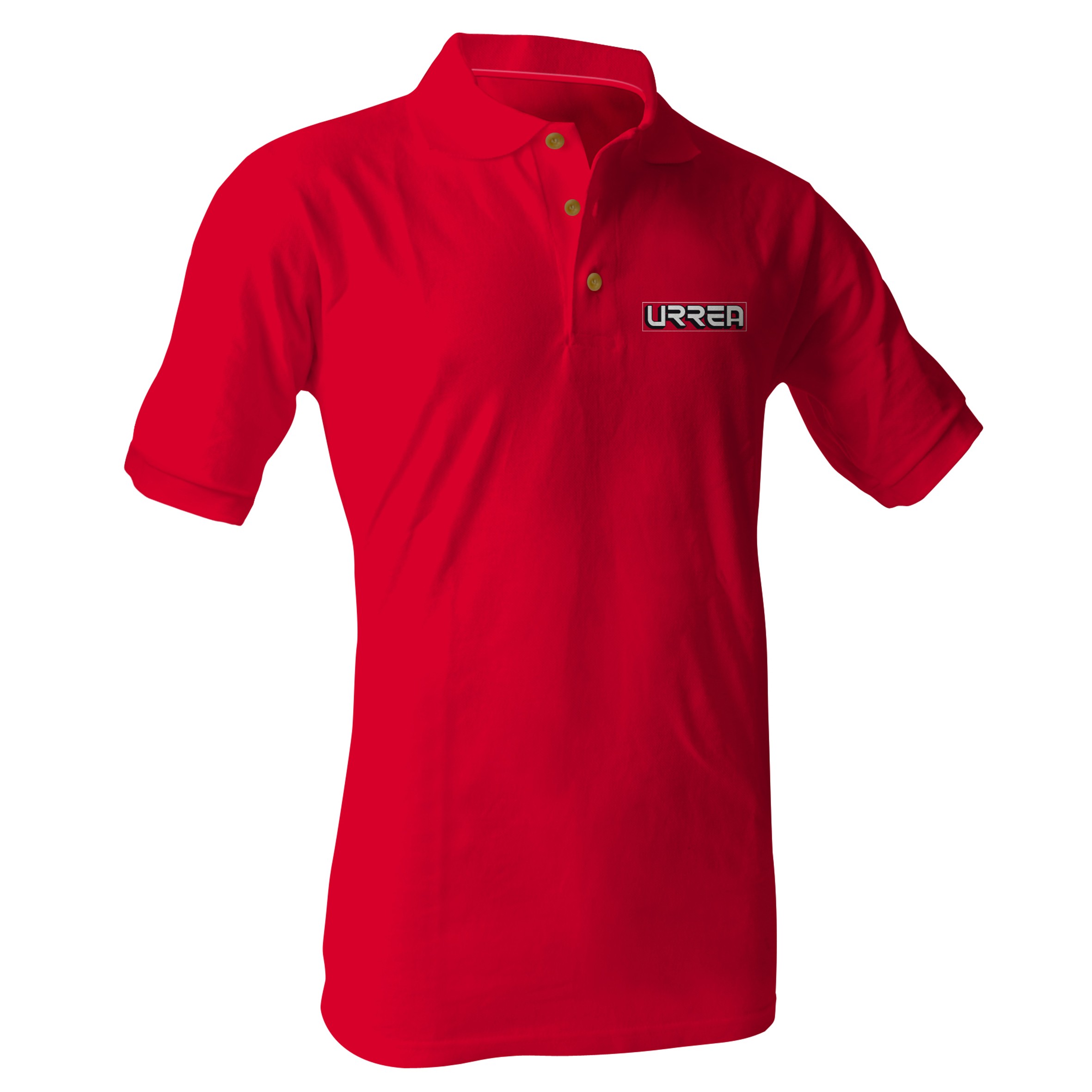 Playera tipo polo para caballero color rojo talla CH