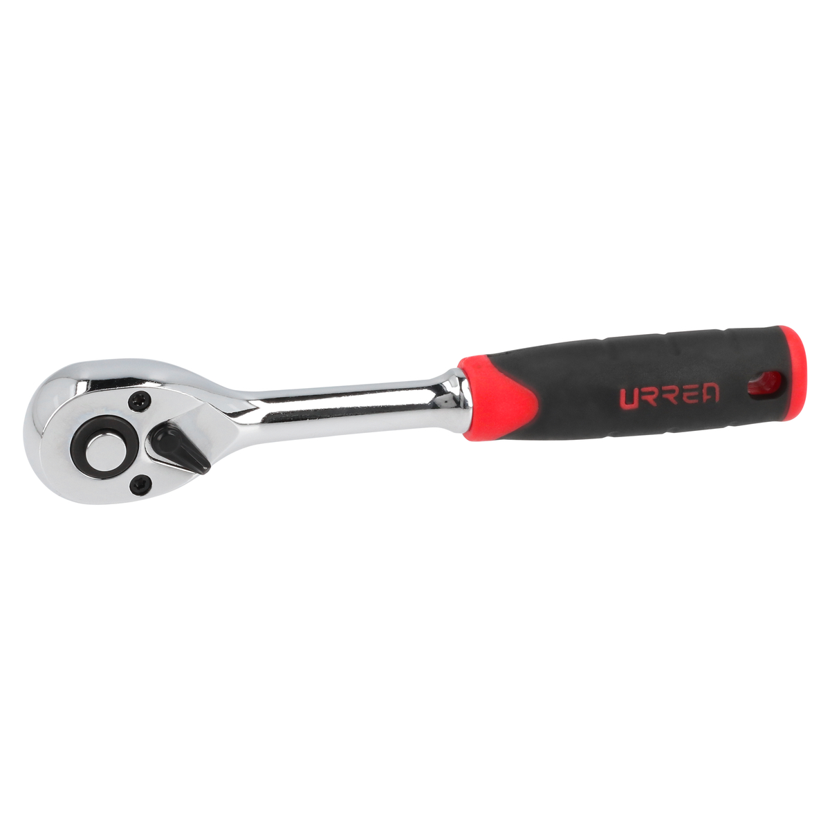 Matraca reversible con mango bimaterial, quick release, para dado cuadro de 1/4"
