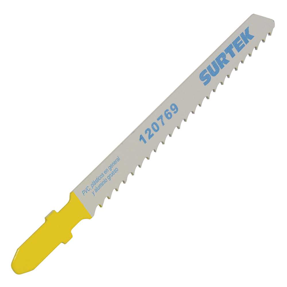 Segueta para sierra caladora zanco tipo T para corte recto, acabado estándar, 100 mm, 8dpp