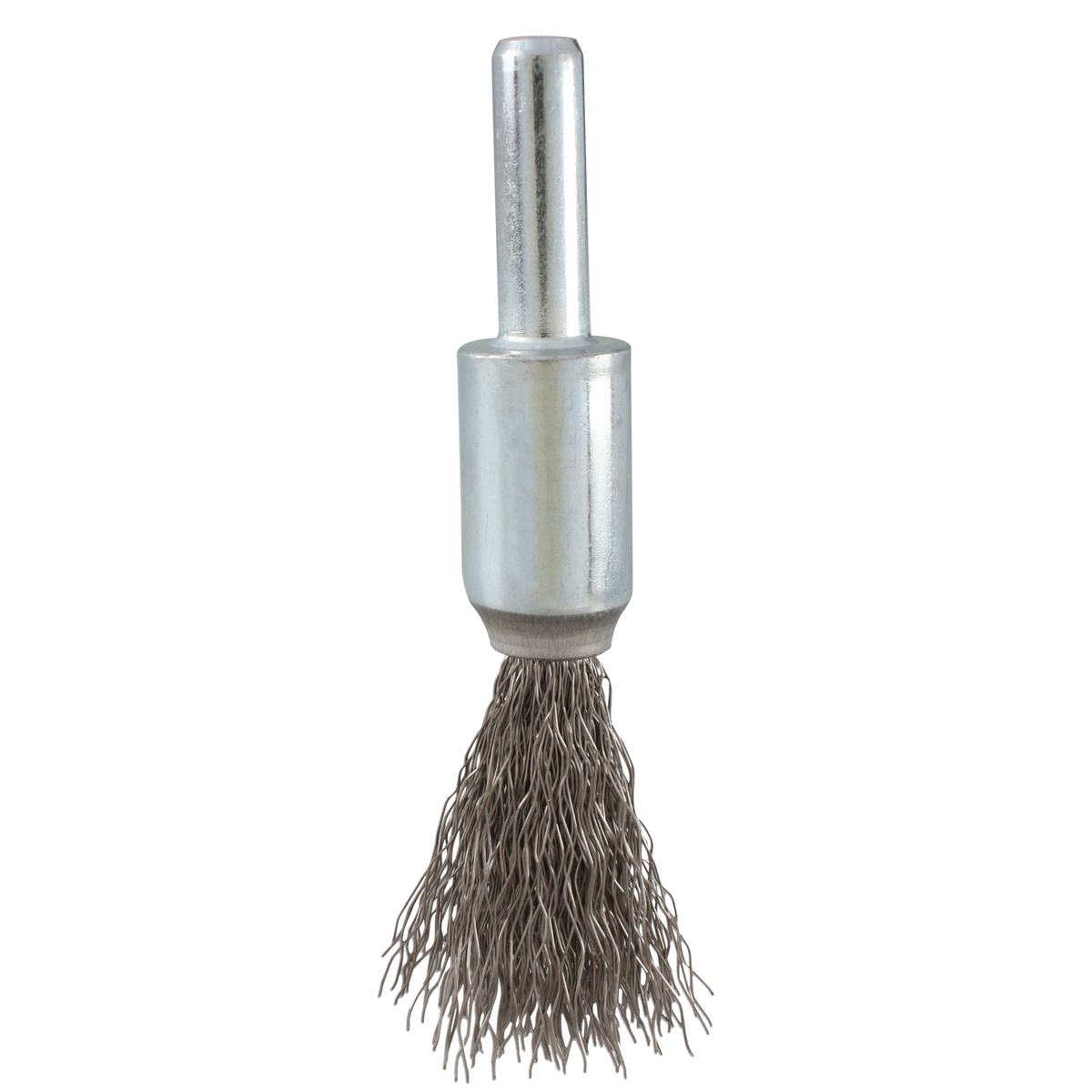 Carda copa ondulada alambre fino 1/2" x 0.20 mm con zanco 1/4"