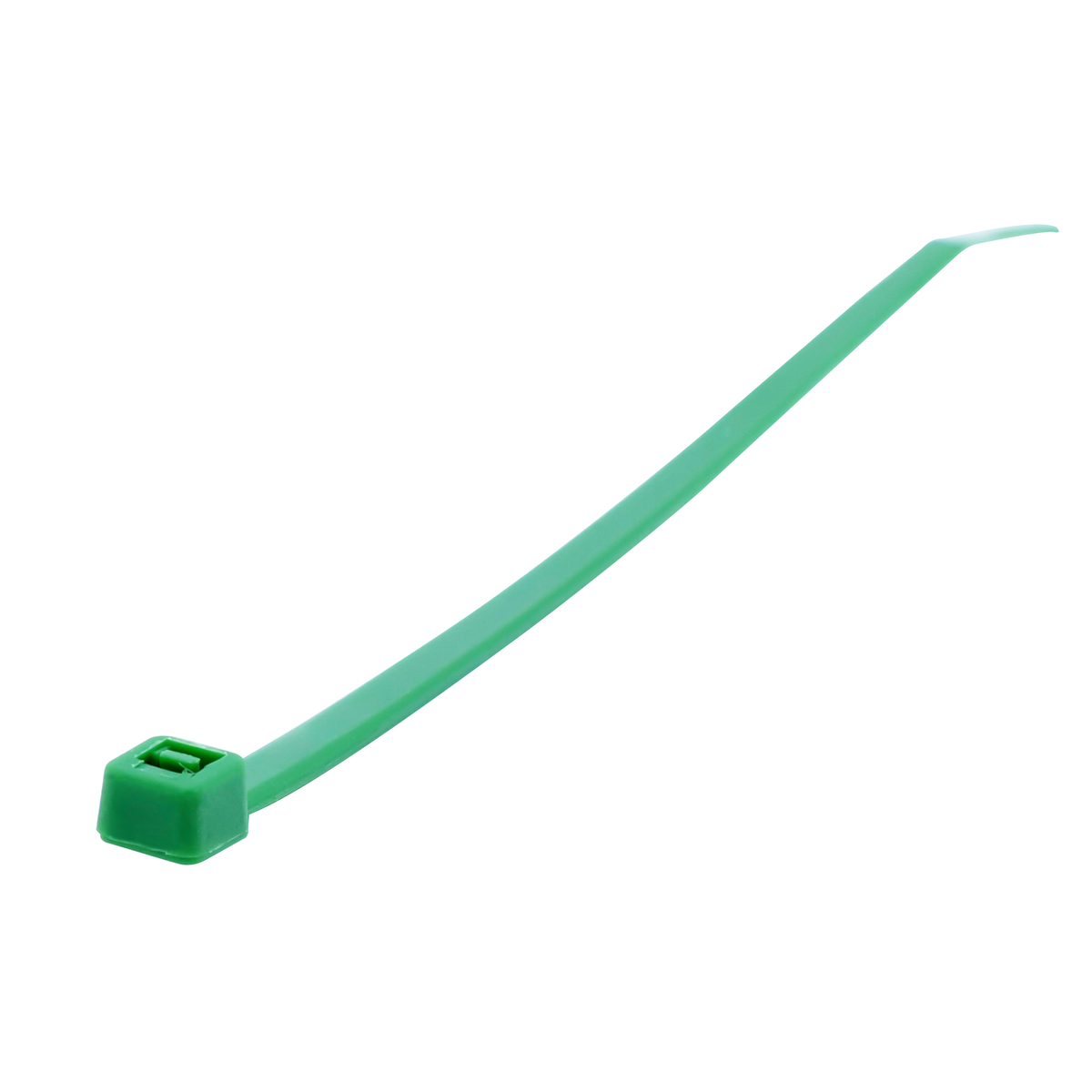 Cinchos plásticos 150 x 3.6 mm, tensión 18 kg de 50 piezas, color verde