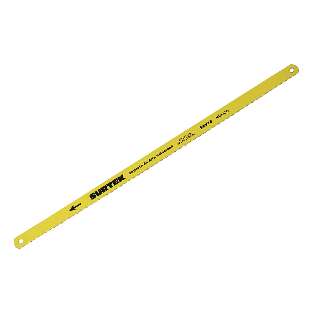Segueta de acero alta velocidad 12", 18 DPP, 10 piezas