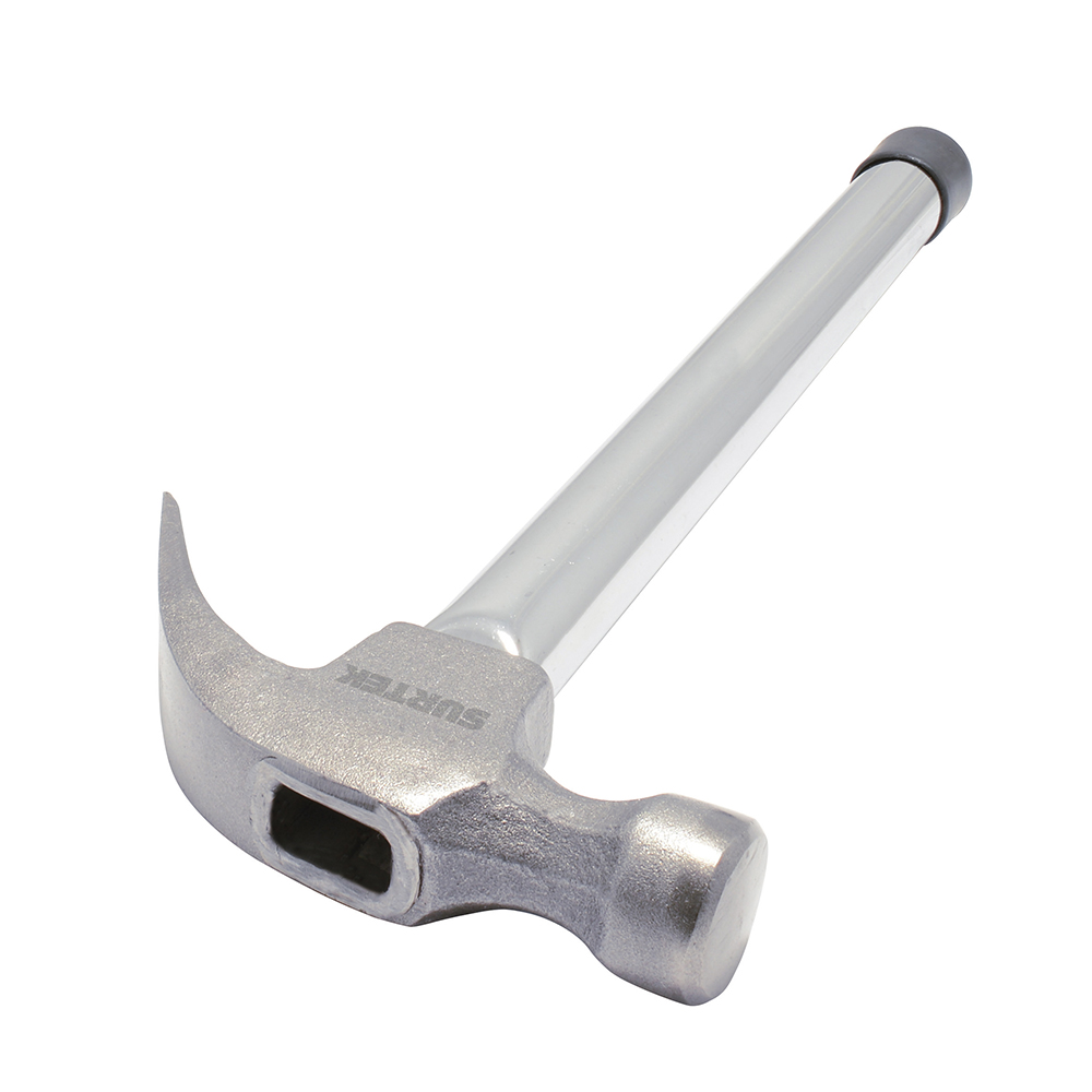 Martillo de uña curva con mango tubular 13", 16 oz