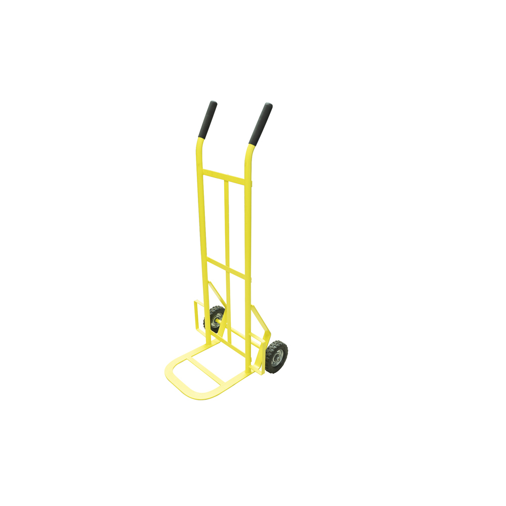 Diablo bodeguero con llanta sólida 6" color amarillo , capacidad 100 kg