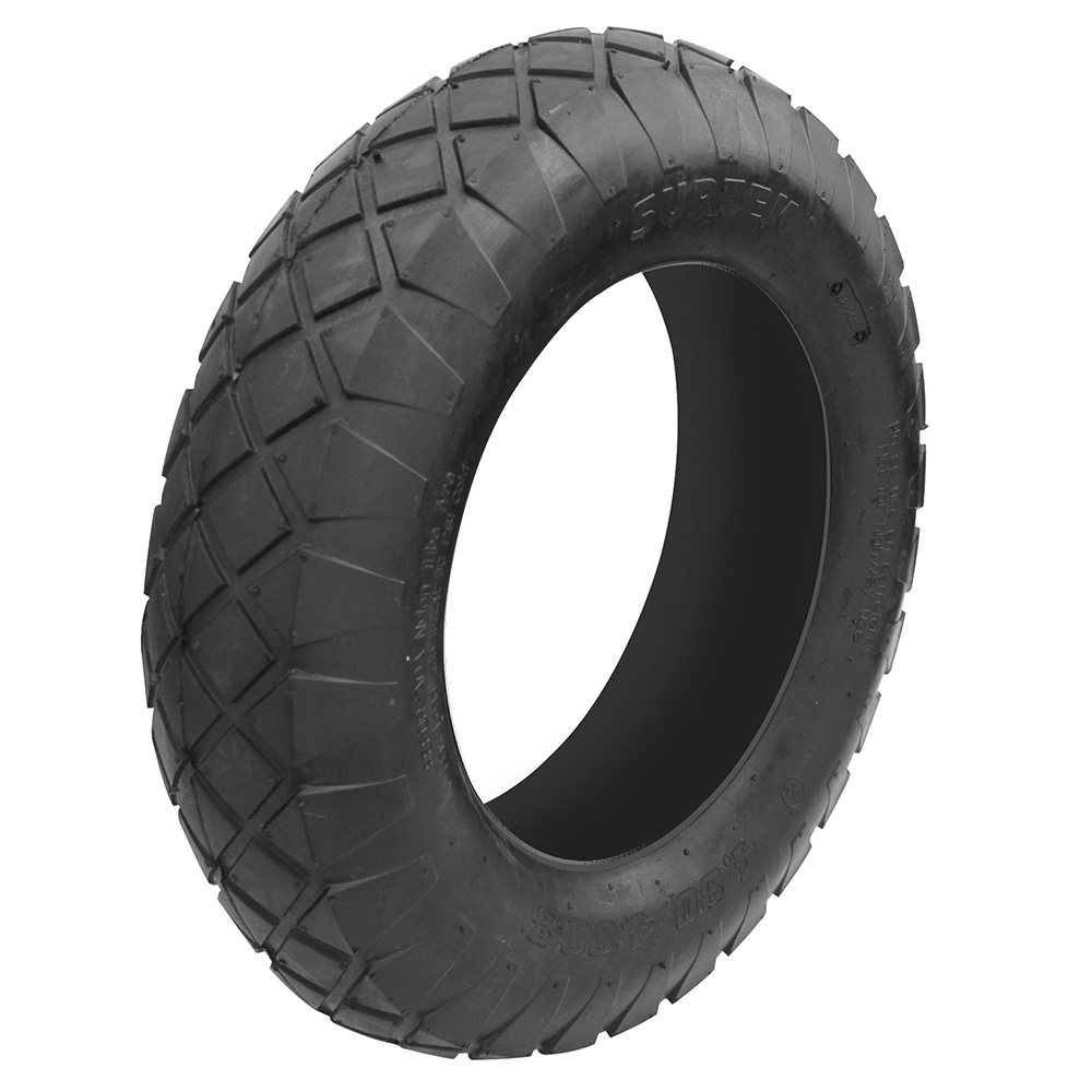 Llanta neumática reforzada 4 capas de 16" sin rin para carretilla