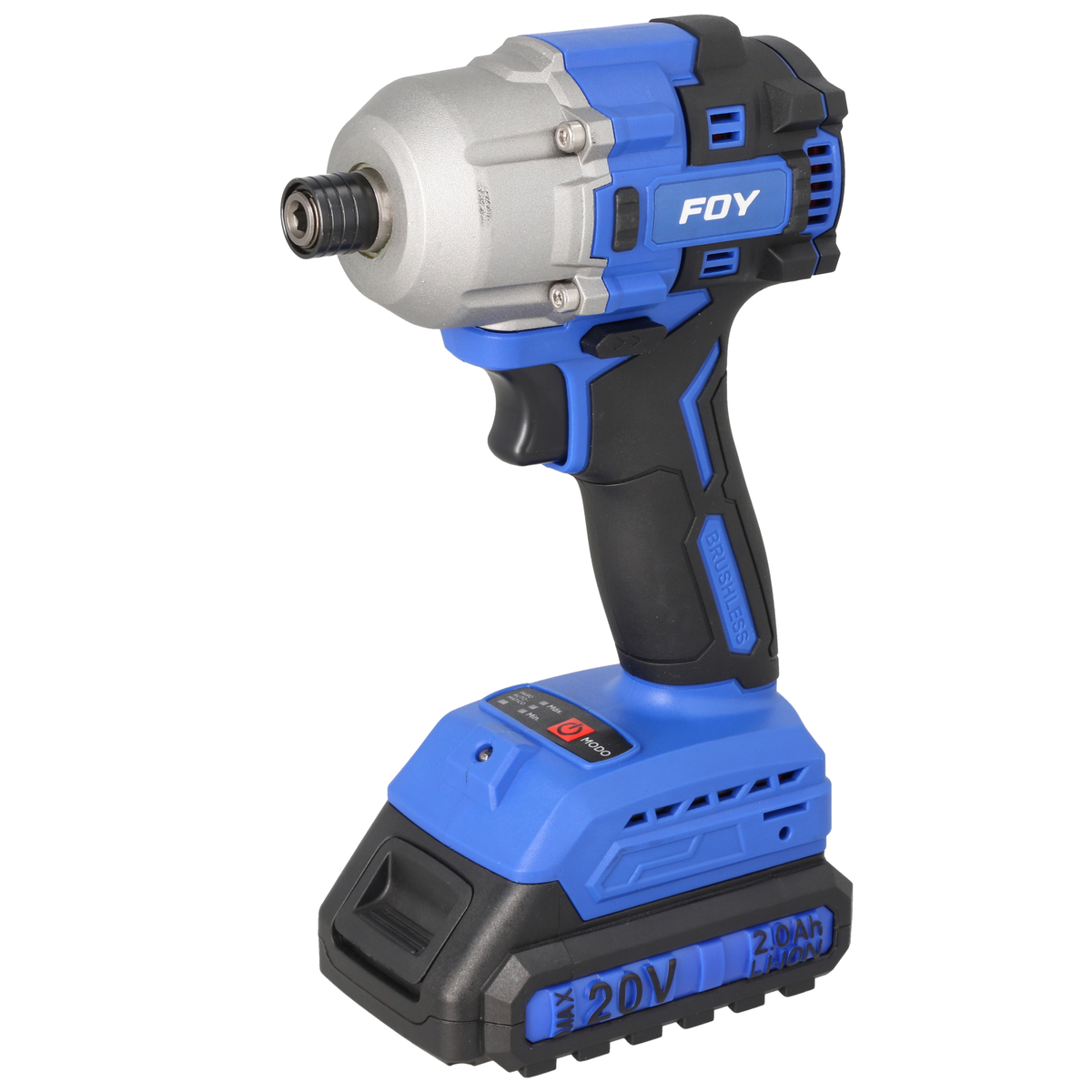 Atornillador de impacto 1/4" a batería Litio-ion 20 V, 200 Nm, con batería