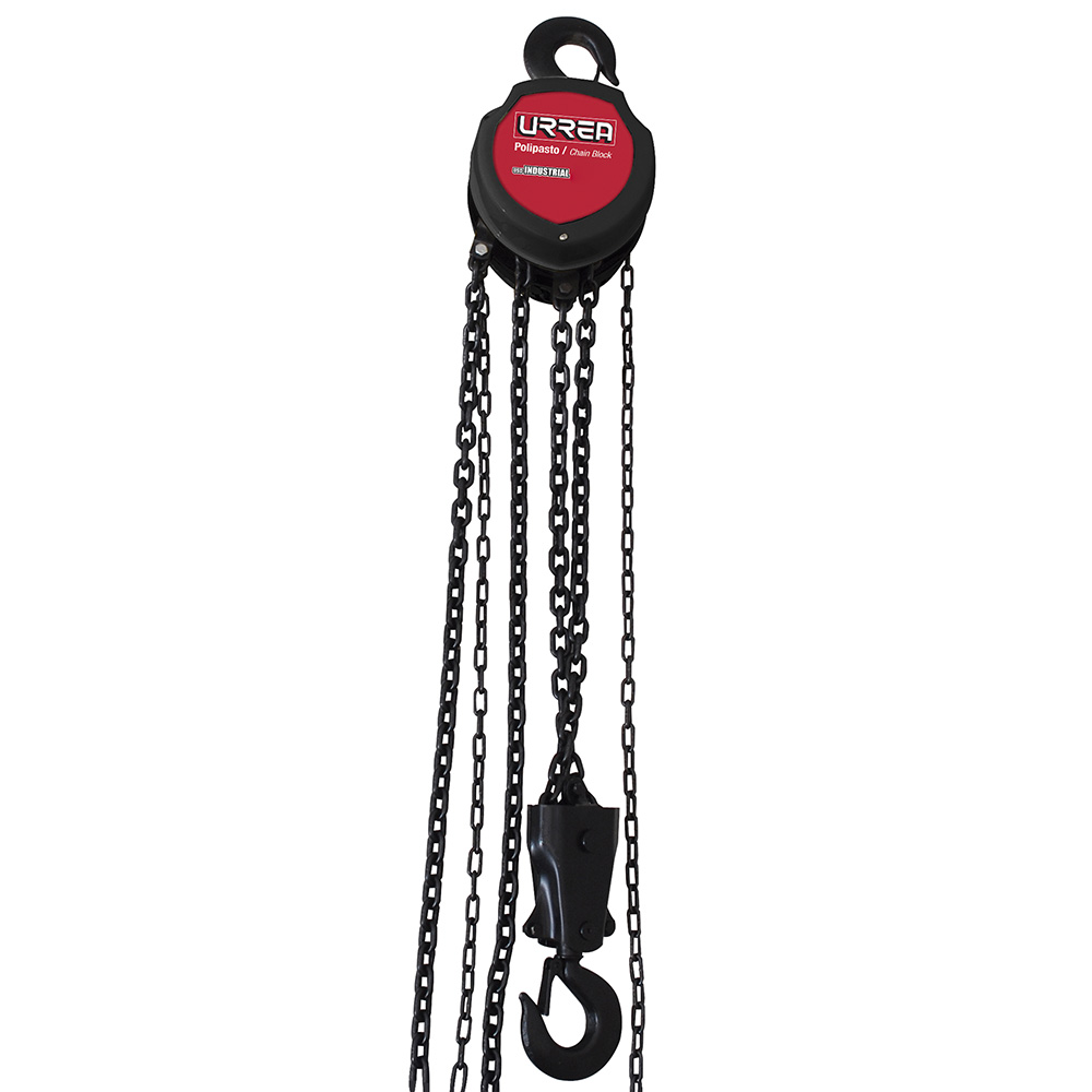 Polipasto manual doble freno cadena 3m, 2 ramales, 2 ton