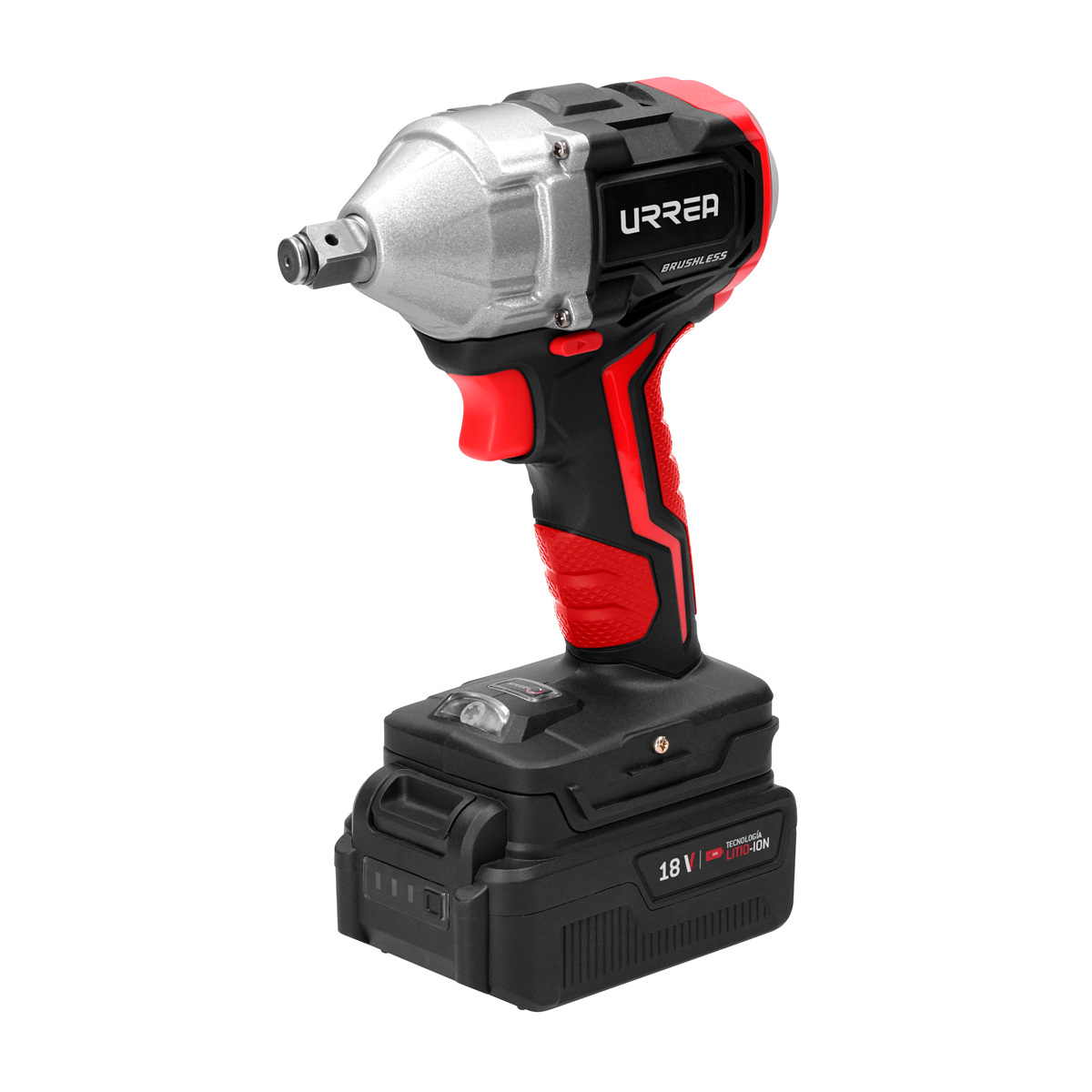 Pistola de impacto 1/2" a batería Litio-ion 18 V, 350, 280, 215 Nm