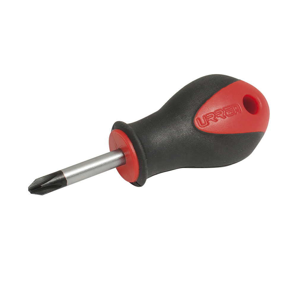Destornillador con mango bimaterial, tipo trompo punta Phillips barra redonda #2 x 1-3/8"