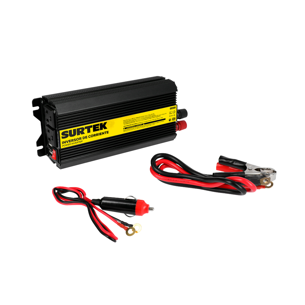 Inversor de corriente 12 V DC - 120 V AC, 600 W