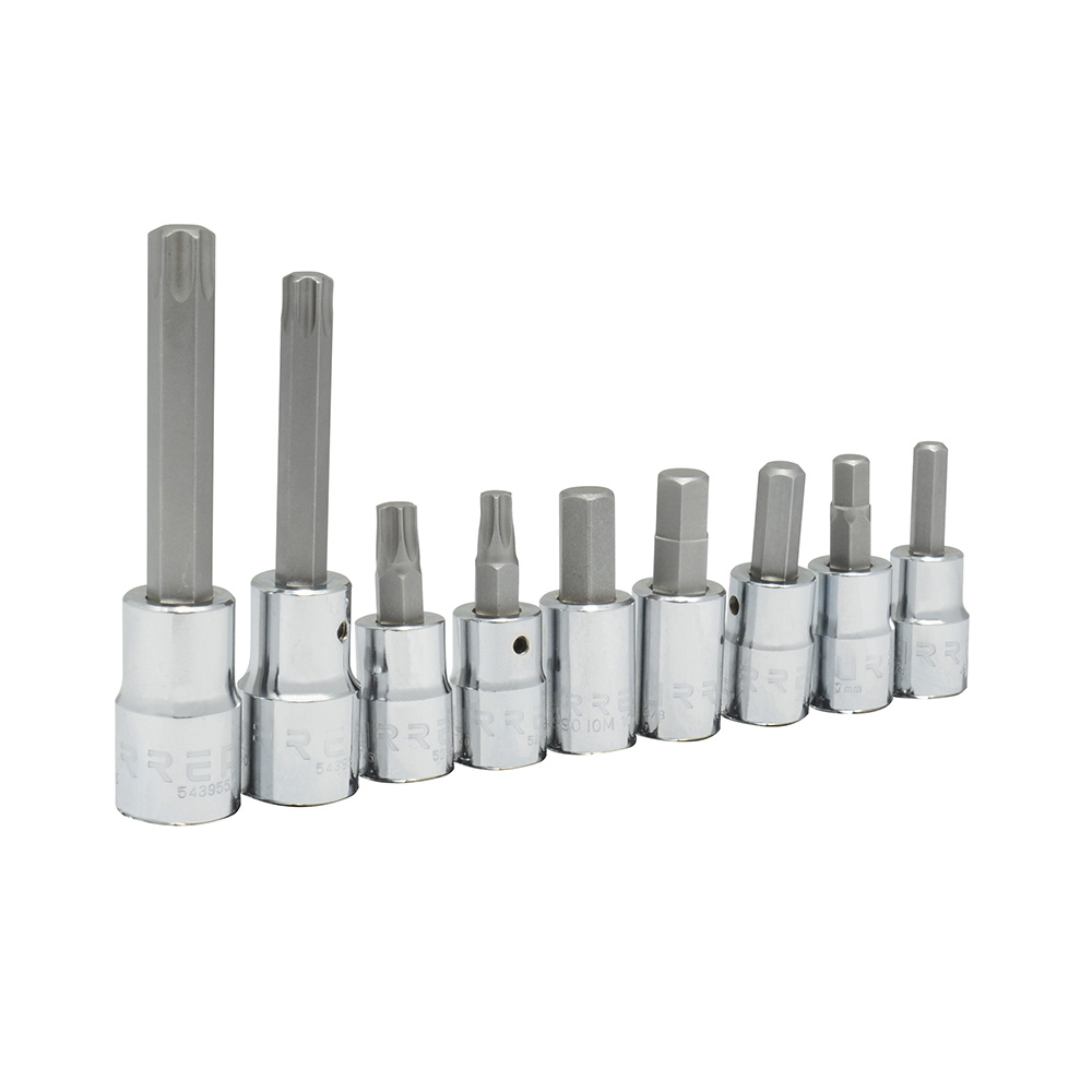 Juego de dados combinados para caliper de freno, 9 piezas