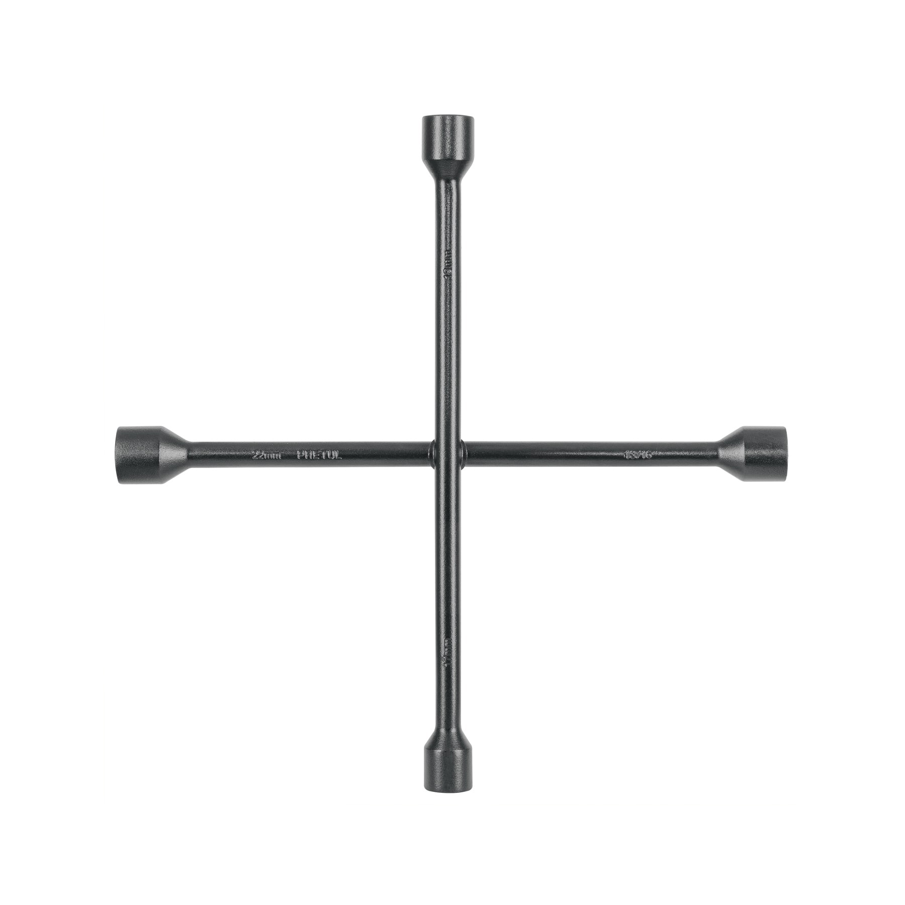 Llave de cruz 14', bocas 17, 19, 22 mm y 13/16', PRETUL