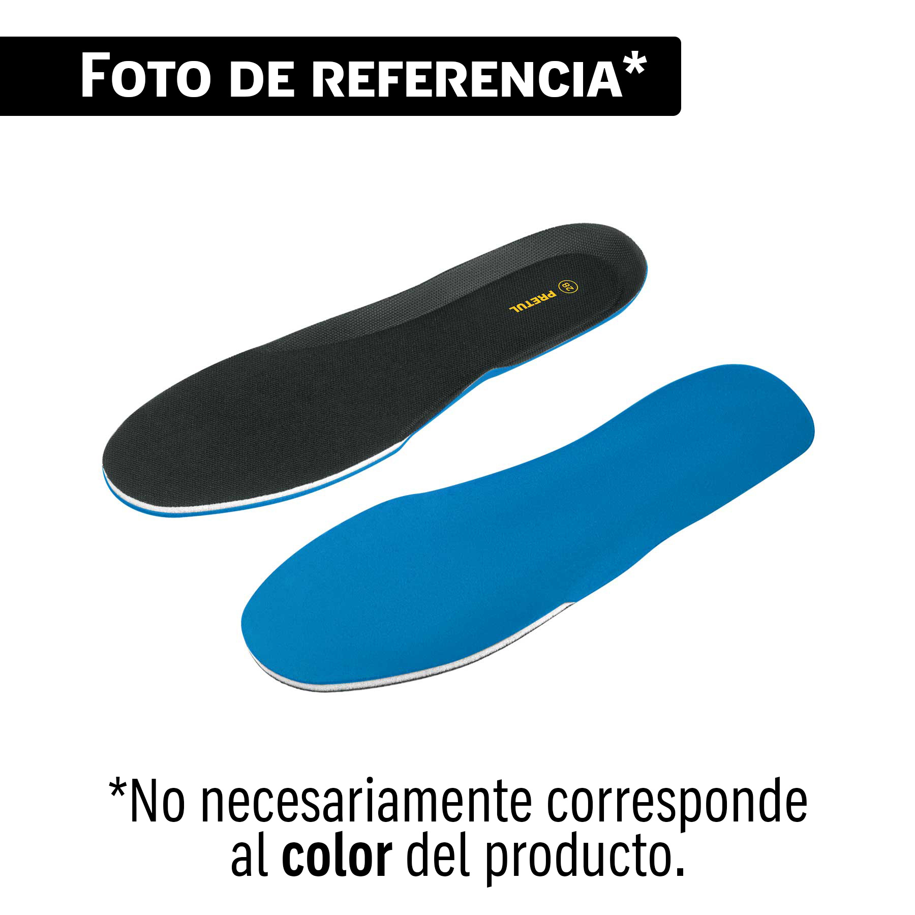 Par de plantillas para tenis, talla 23, PRETUL