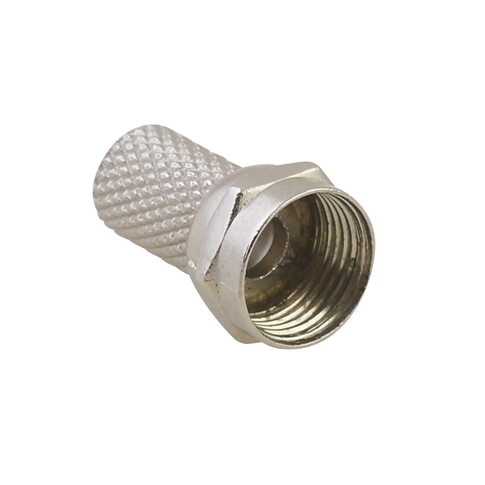 Conector para enroscar cable coaxial RG6, 4 piezas