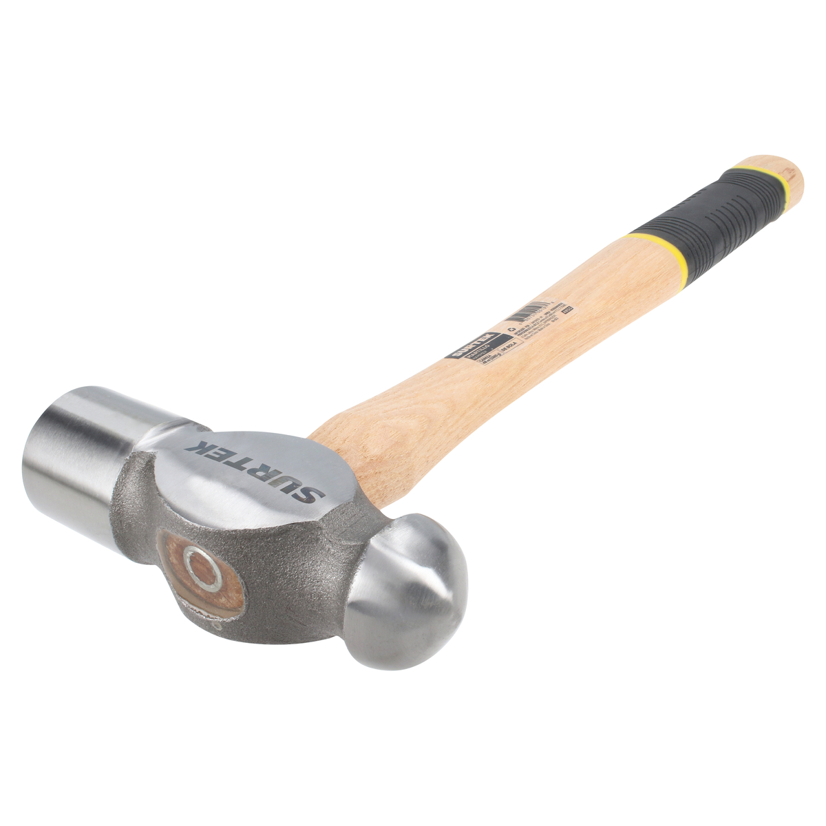 Martillo de bola pulido con mango de madera con grip de 15-3/4", 48 oz